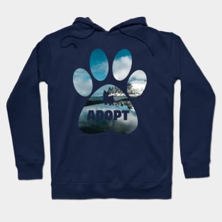 Dog Dramabite Double Exposure Dog Paws Hoodie